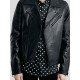 Men’s Black Moto Leather Biker Jacket