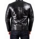 Men’s Fitted Black Biker Leather Jacket