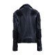 Men’s Black Studded Rock Punk Leather Biker Jacket