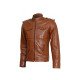 Men’s Brown Winterwear Leather Jacket