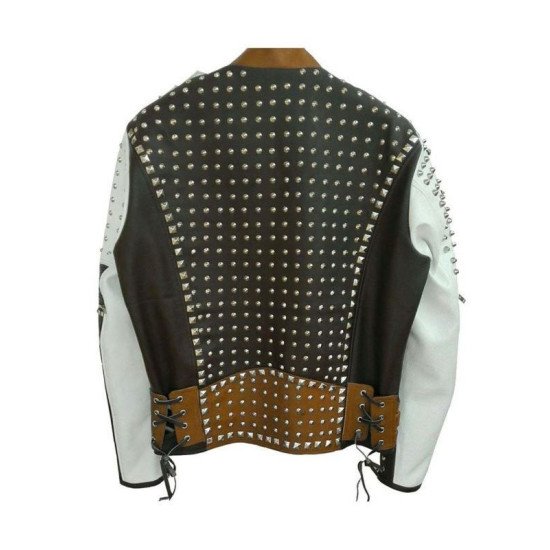 Men’s Café Racer Punk Rock Biker Leather Jacket