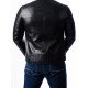 Men’s Quilted Motorcycle Black Leather Jacket