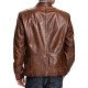 Men’s Retro Café Racer Leather Biker Jacket