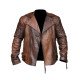 Men’s Rustic Brown Leather Motorcycle Jacket