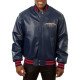 New Orleans Pelicans Varsity Navy Blue Leather Jacket