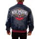 New Orleans Pelicans Varsity Navy Blue Leather Jacket