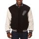 San Antonio Spurs Black and White Two-Tone Varsity Jacket