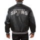 San Antonio Spurs Varsity Black Leather Jacket