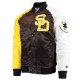 San Diego Padres Brown and Gold Varsity Satin Jacket