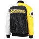 San Diego Padres Brown and Gold Varsity Satin Jacket