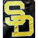 San Diego Padres Brown and Gold Varsity Satin Jacket