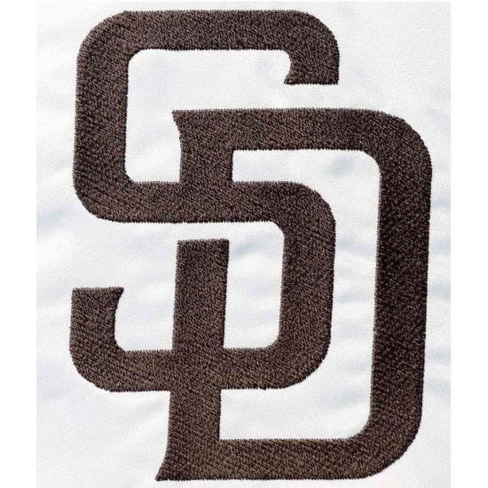 San Diego Padres Full-Snap Brown Black and White Jacket