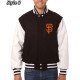 San Francisco Giants Black and White Varsity Jacket