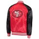 Scarlet Black San Francisco 49ers Lead-Off Jacket