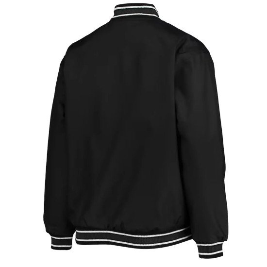 Seattle Kraken Front Hit Black Poly-Twill Jacket