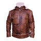 Shearling Fur Real Leather Aviator Jacket