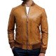 Sheepskin Leather Bomber Jacket