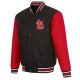 St. Louis Cardinals Black Red Poly-Twill Jacket