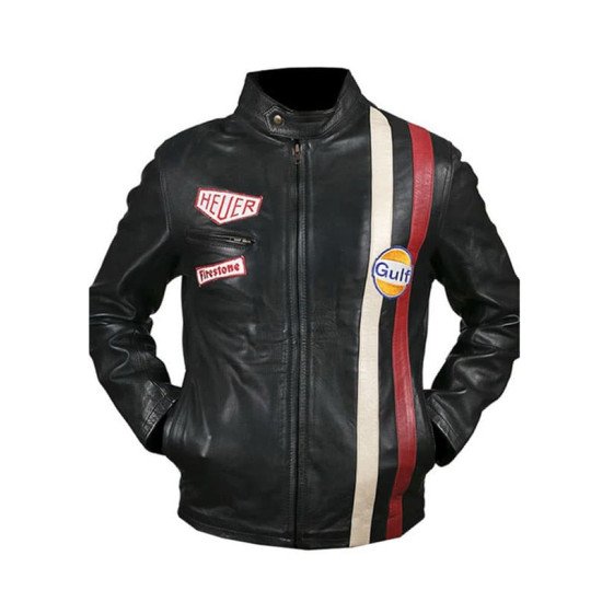 Steve McQueen Leather Jacket Black