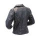 Studded Black Motorcycle Leather Jacket for Women