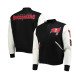 Tampa Bay Buccaneers Letterman Black and White Jacket