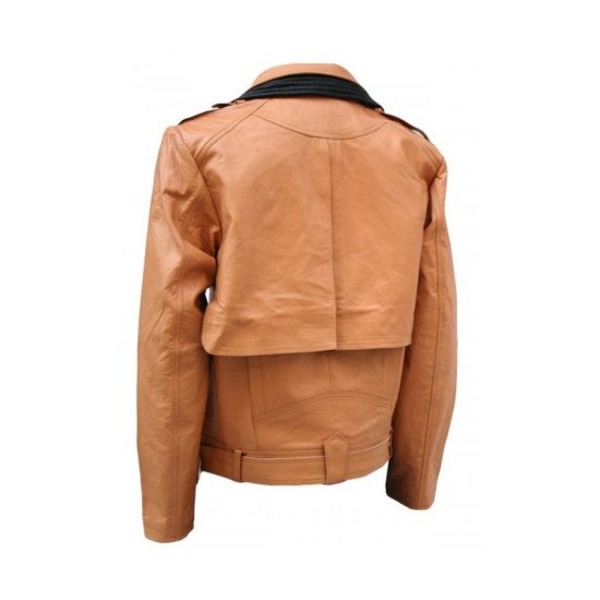 Tan Motorcycle Leather Jacket for Men’s