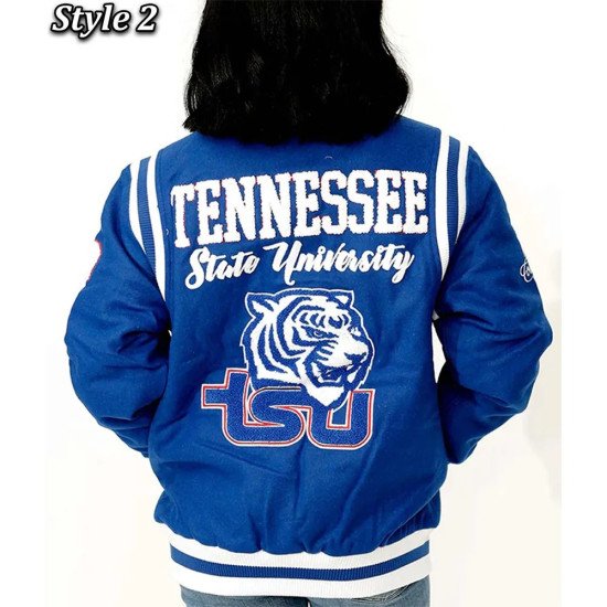 Tennessee State Royal Varsity Wool Jacket