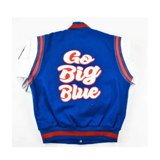 Tennessee State University Motto 2.0 Go Big Blue Letterman Jacket