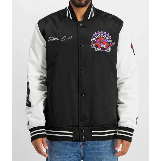 Toronto Raptors Team Origins Varsity Satin Jacket