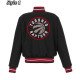 Toronto Raptors Varsity Black Wool Jacket