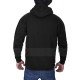 Unisex Black Kangaroo Pullover Hoodie