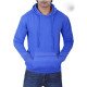 Unisex Blue Kangaroo Pullover Hoodie