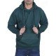 Unisex Green Kangaroo Pullover Hoodie