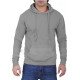 Unisex Grey Kangaroo Pullover Hoodie