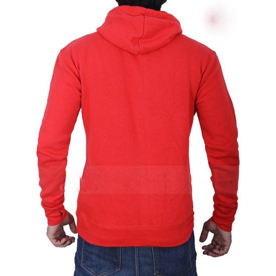 Unisex Red Kangaroo Pullover Hoodie