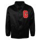 University of Georgia Black Satin Windbreaker