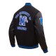 University of Memphis Classic Black Varsity Jacket