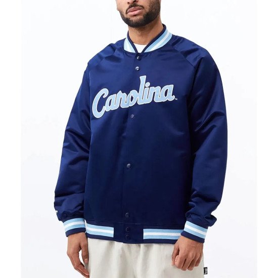 University of North Carolina Lightweight Navy Satin Jacket