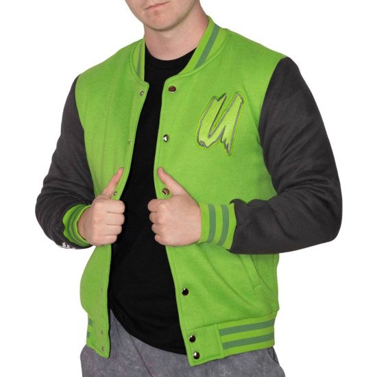 Unspeakable Green and Black Varsity Jacket