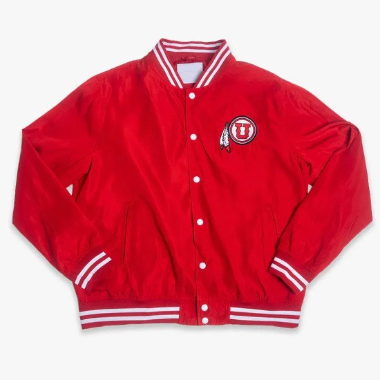 Utah Utes Script Red Bomber Jacket