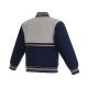 Vancouver Canucks Youth Poly-Twill Navy and Gray Jacket