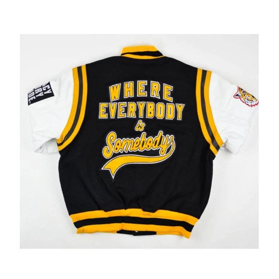 Varsity Grambling State University Motto 2.0 Black and White Jacket