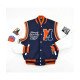 Varsity Morgan State University Motto 2.0 White and Blue Jacket