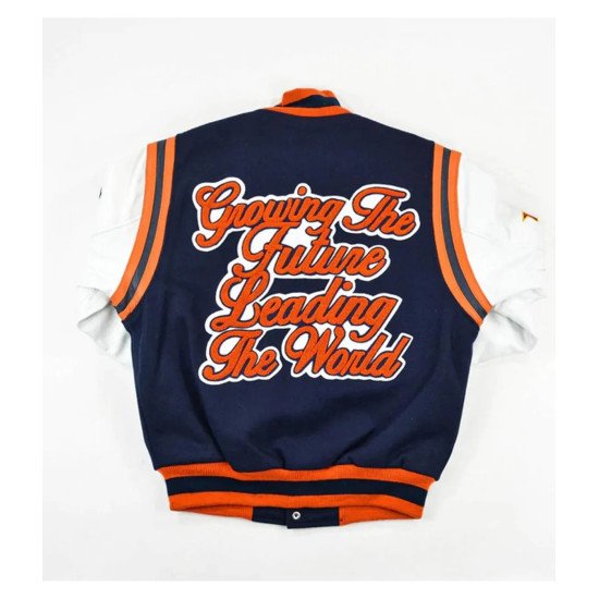 Varsity Morgan State University Motto 2.0 White and Blue Jacket