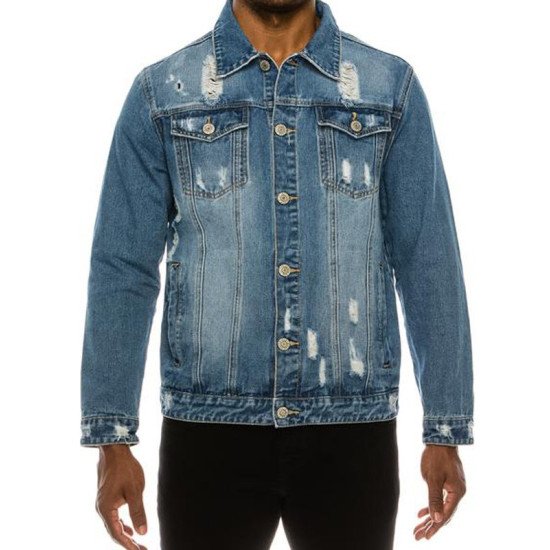 Victorious Men’s World Tour Denim Trucker Jean Jacket