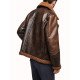 WWE Dean Ambrose Dark Brown Leather Shearling Jacket