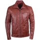 Waxed Sheepskin Fashion Leather Jacket