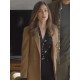 Wife Windfall Lily Collins Wool Brown Coat