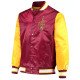 Wine Gold Cleveland Cavaliers Satin Jacket