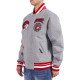 Winston-Salem State Rams Crest Heather Gray Wool Jacket